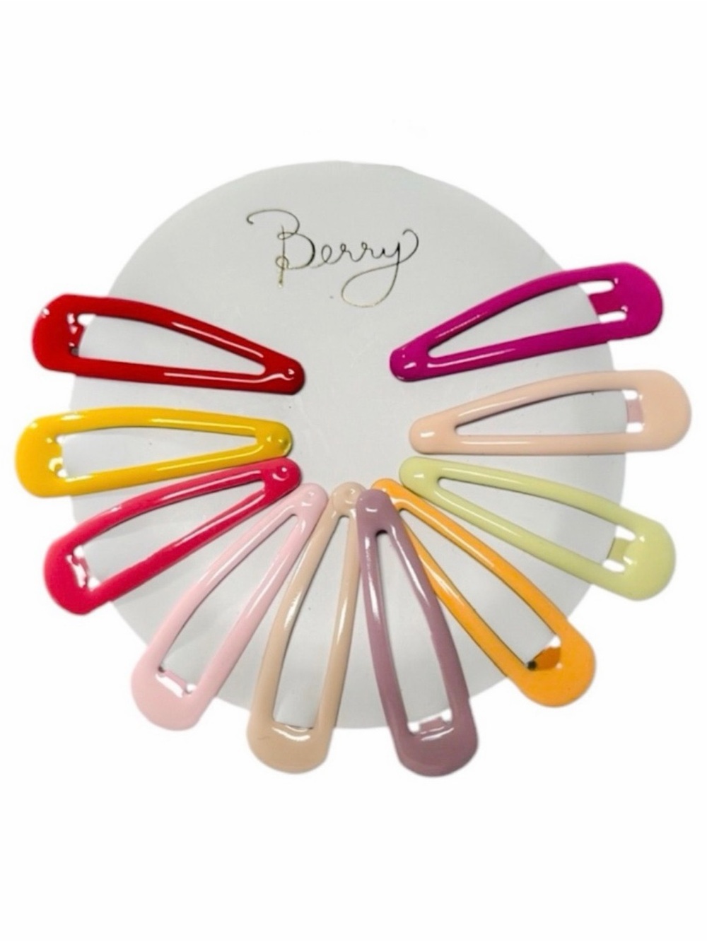 Nordstrom Berry 10 Multi Color Snap Hair Clips